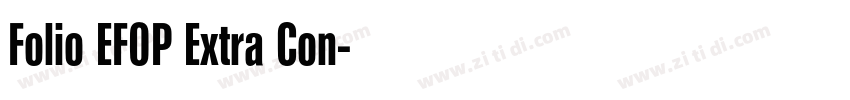 Folio EFOP Extra Con字体转换